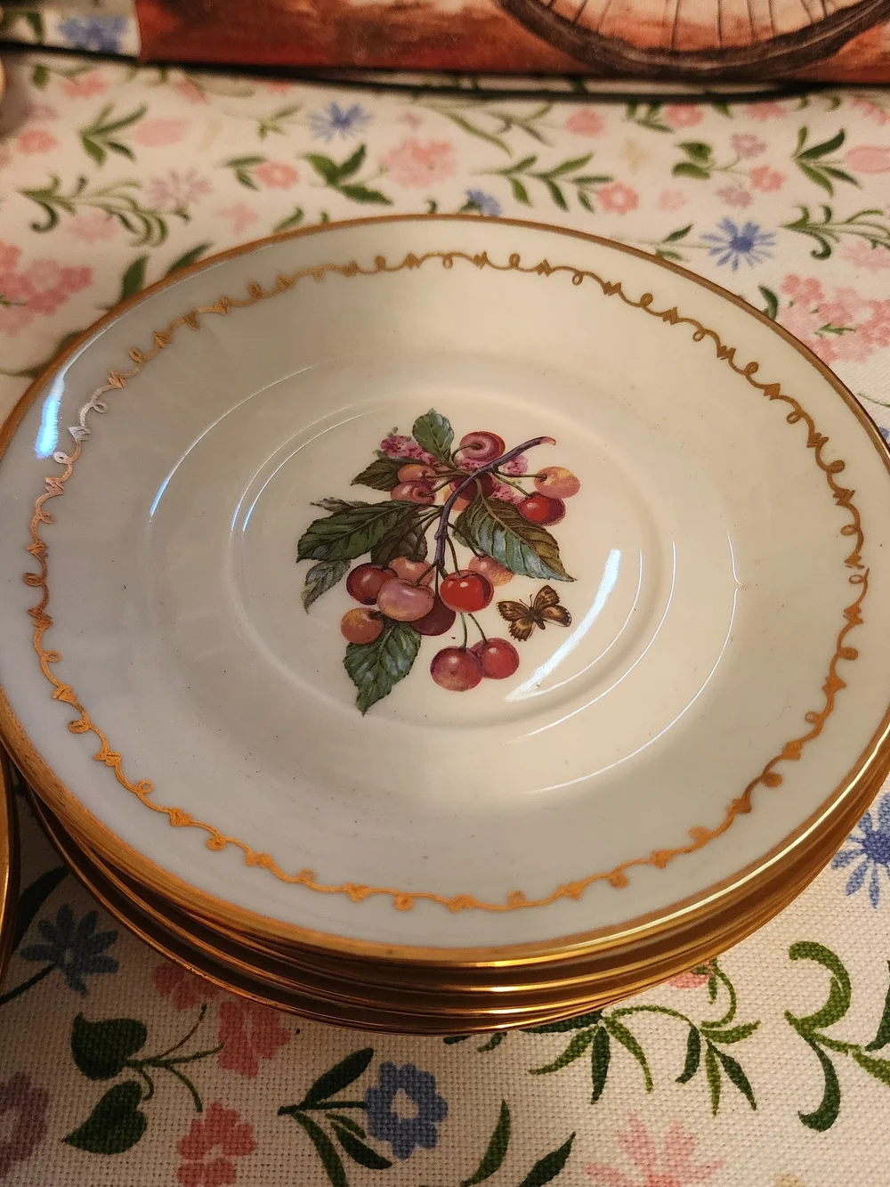 Vintage Vertable Porcelaine Saucers- Set of 6